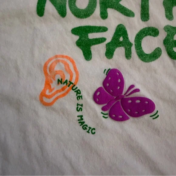 The North‎ Face Cream T-Shirt XLarge Nature is Magic Graphic - Picture 6 of 10